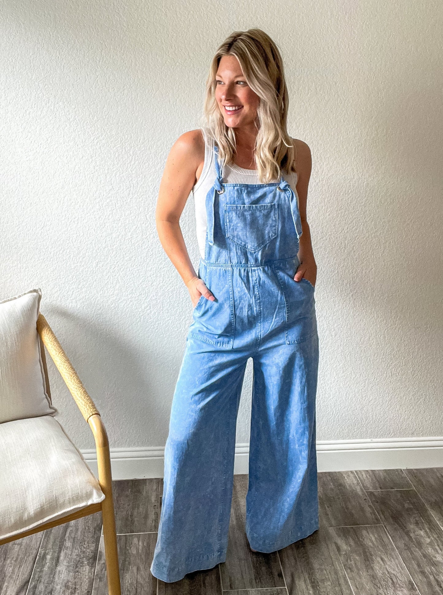 Lana Wide Leg Overalls