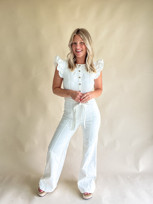 The Emily White Jumpsuit