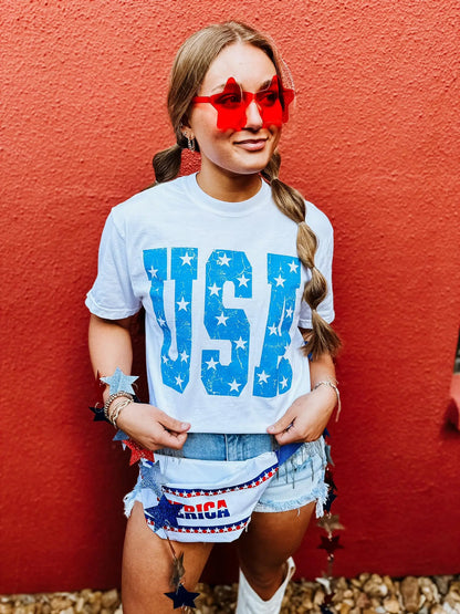 USA Stars Graphic Tee