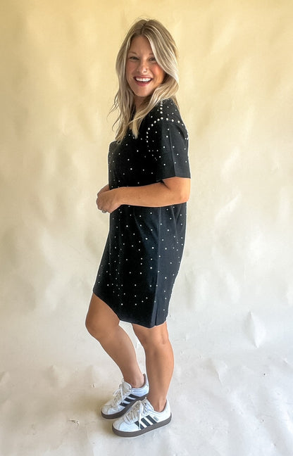 Studded T-Shirt Dress