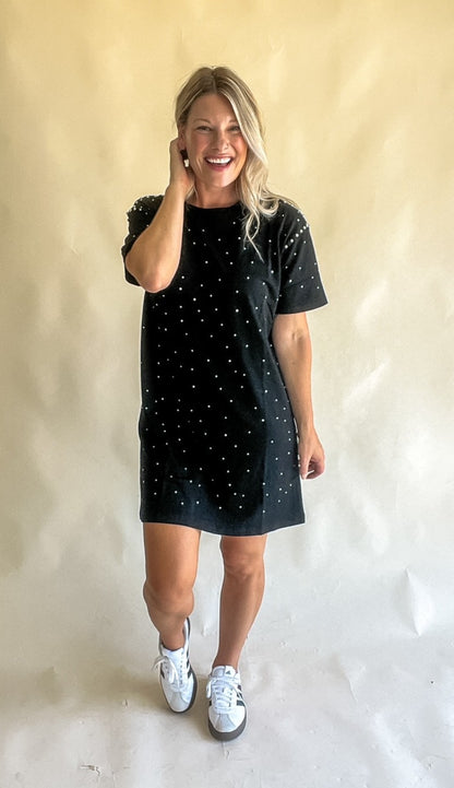 Studded T-Shirt Dress