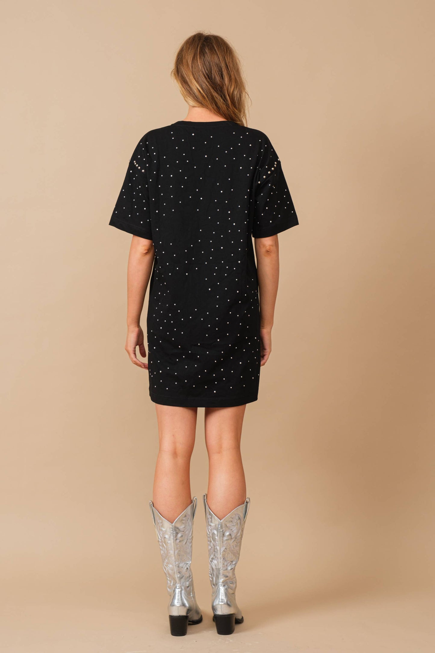 Studded T-Shirt Dress