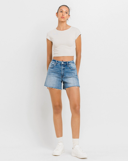 Rebecca High Rise Denim Shorts